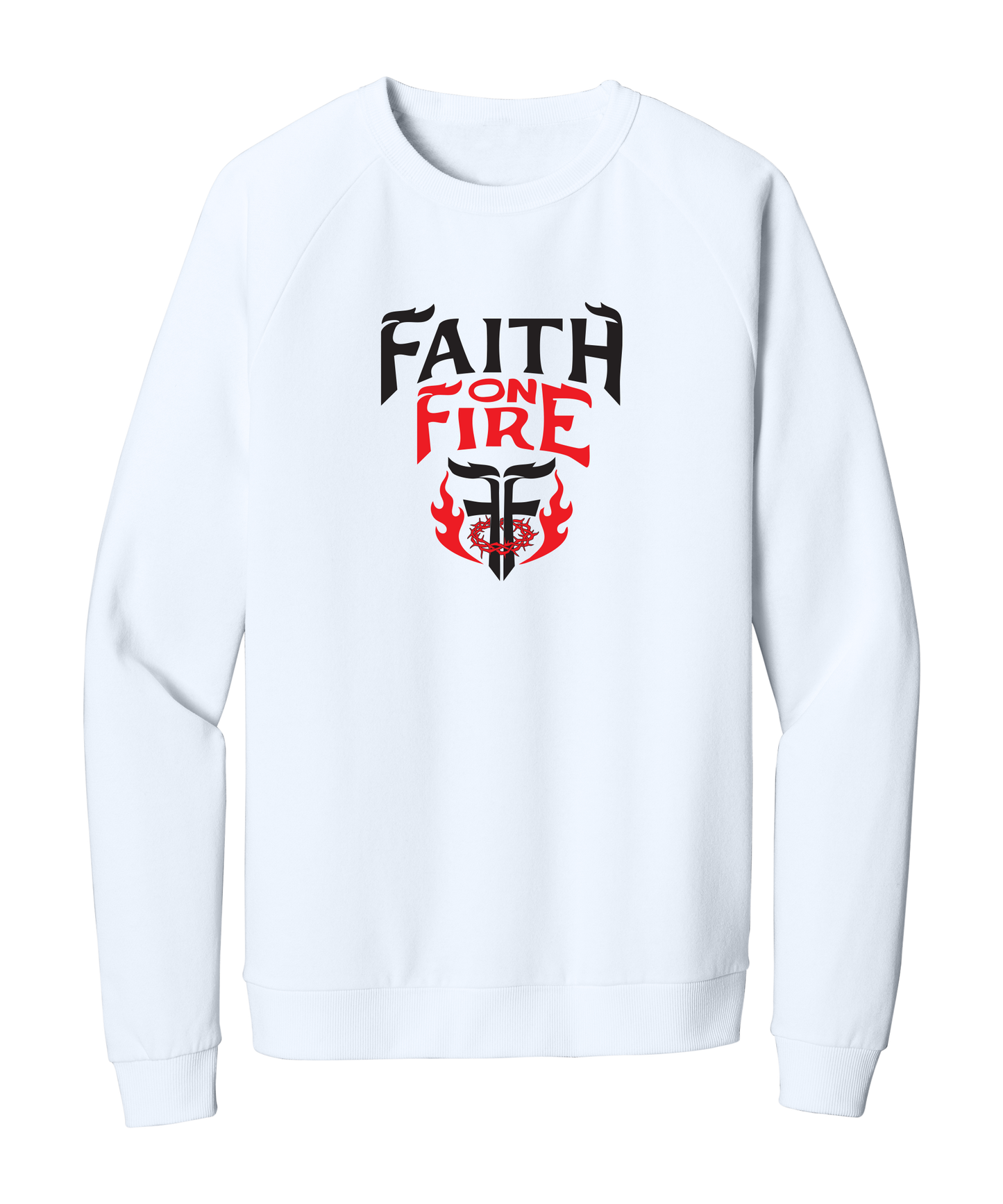 Faith On Fire Crewneck Sweatshirt