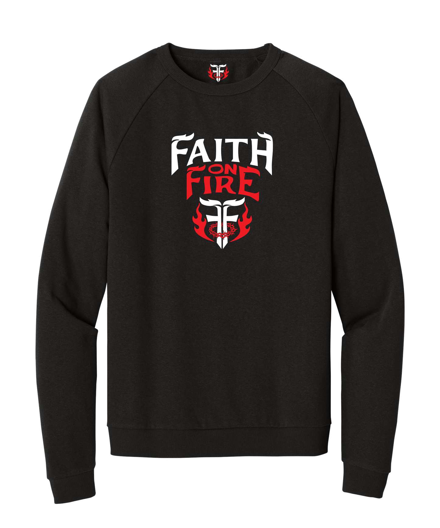 Faith on Fire Crewneck Sweatshirt