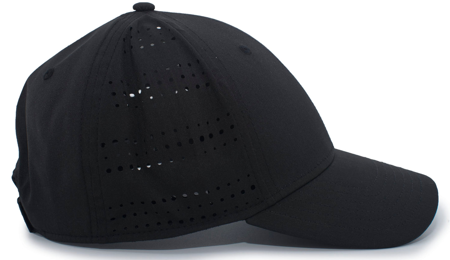 PERFORATED CAP - BLACK